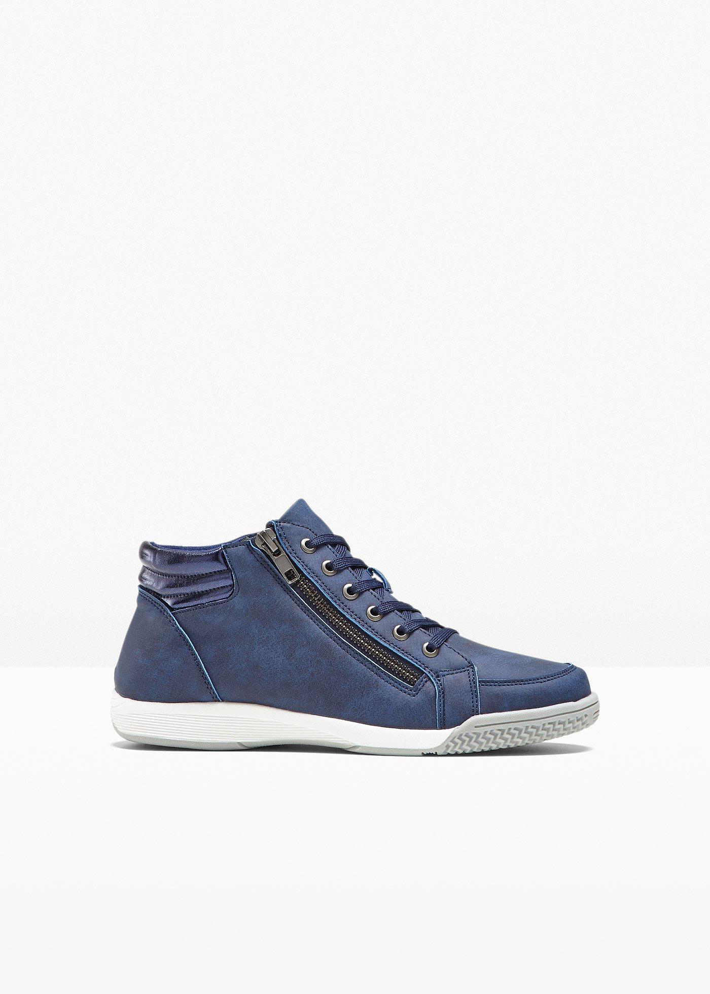 bonprix – Sneakers med höga skaft och dragkedja