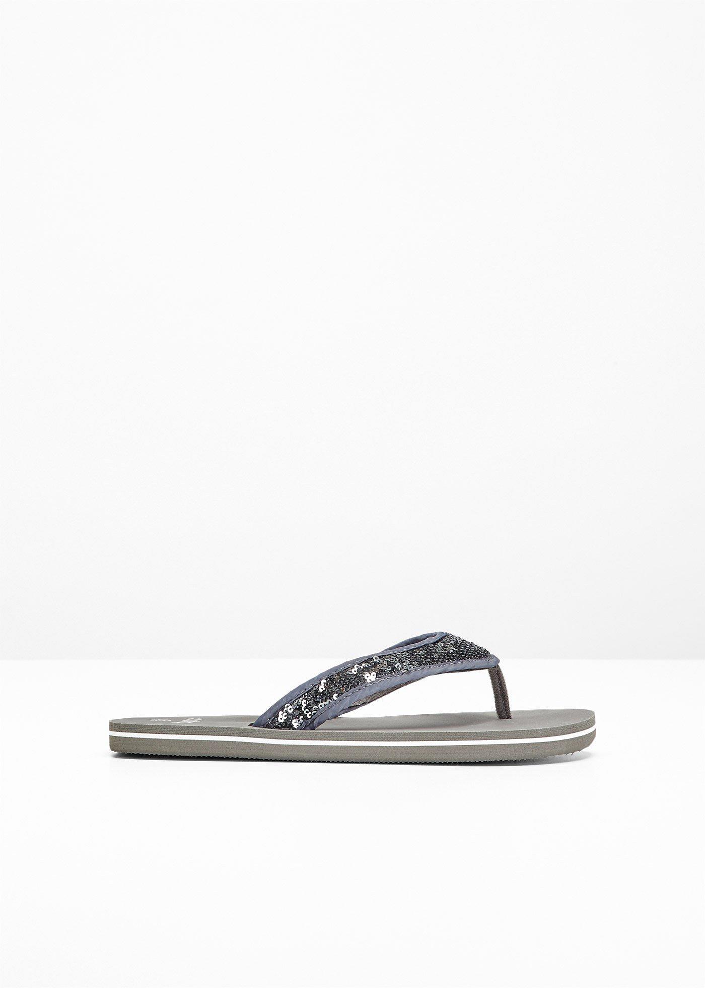 bonprix – Flip flop-sandal med paljetter