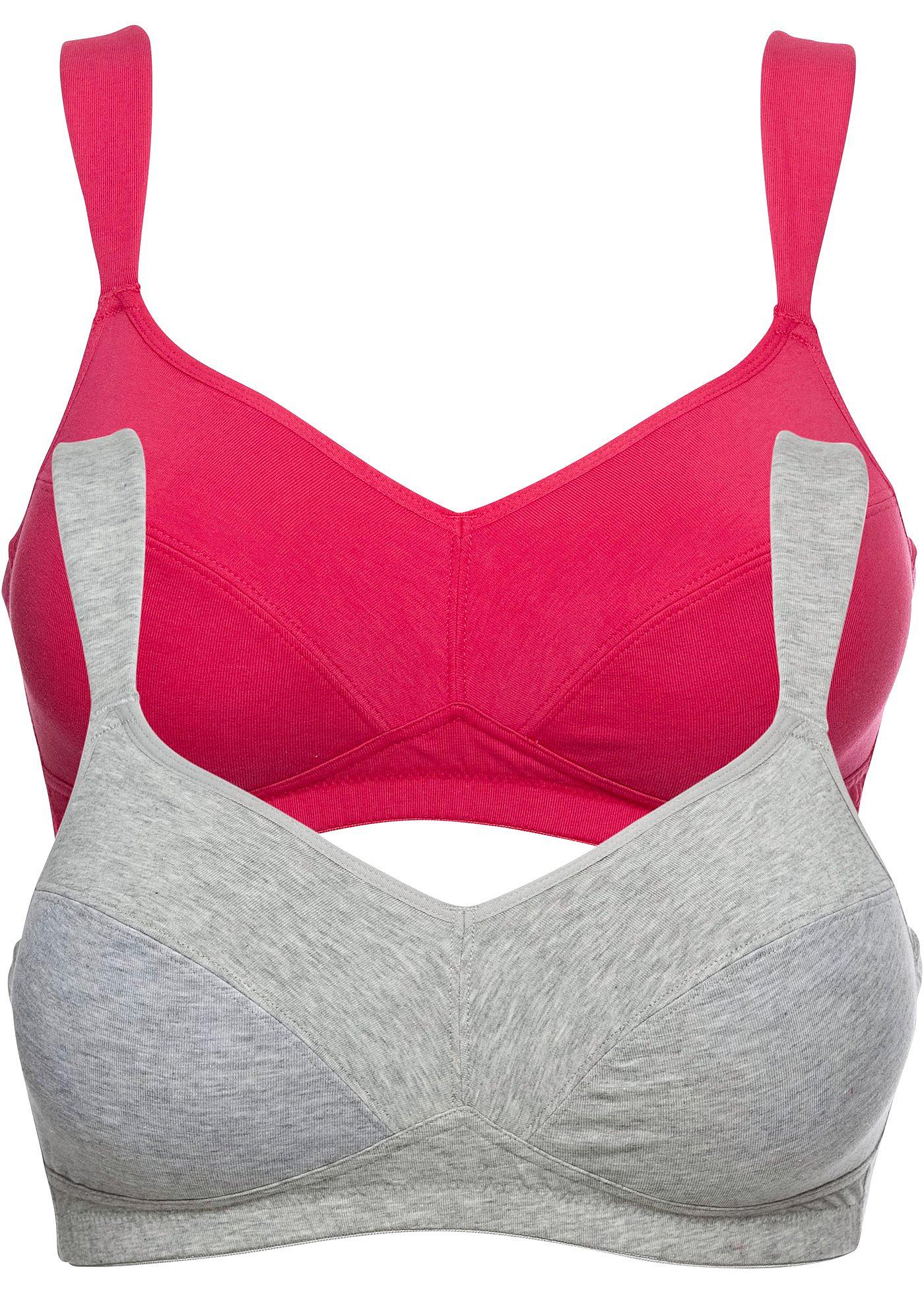 bonprix – BH utan bygel med ekologisk bomull (2-pack)