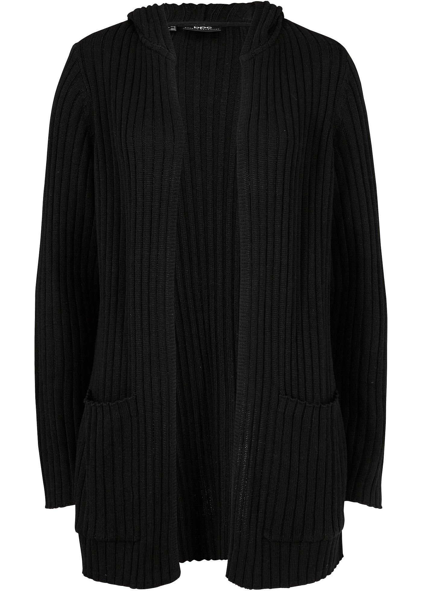 bonprix – Cardigan med luva