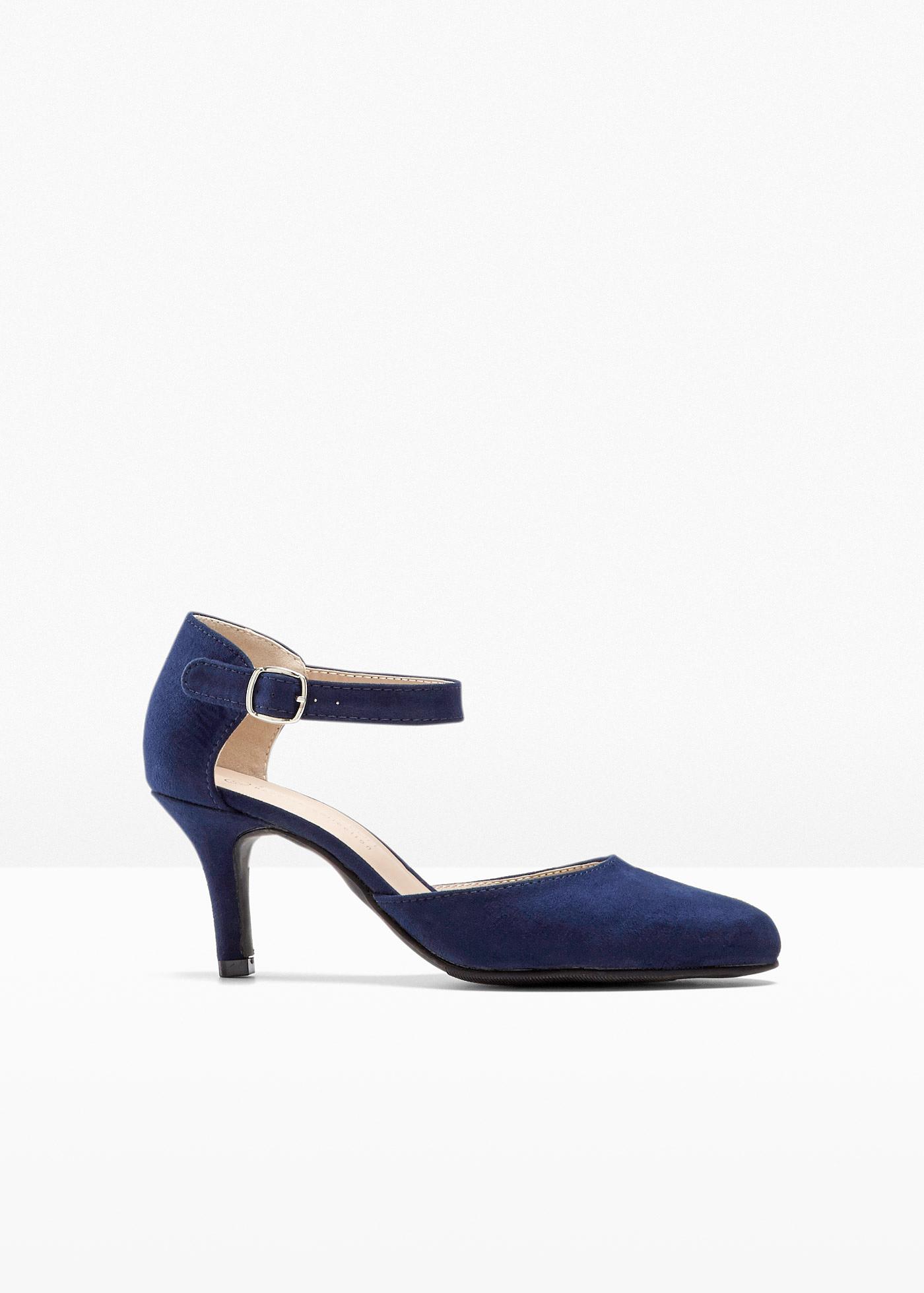 bonprix – Pumps med remmar och smal klack