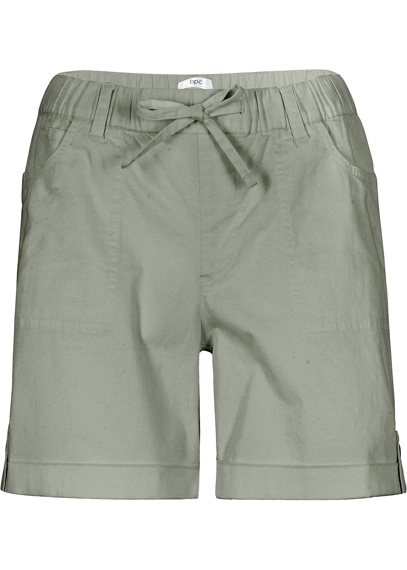 bonprix – Shorts i bomullsstretch med resårmidja