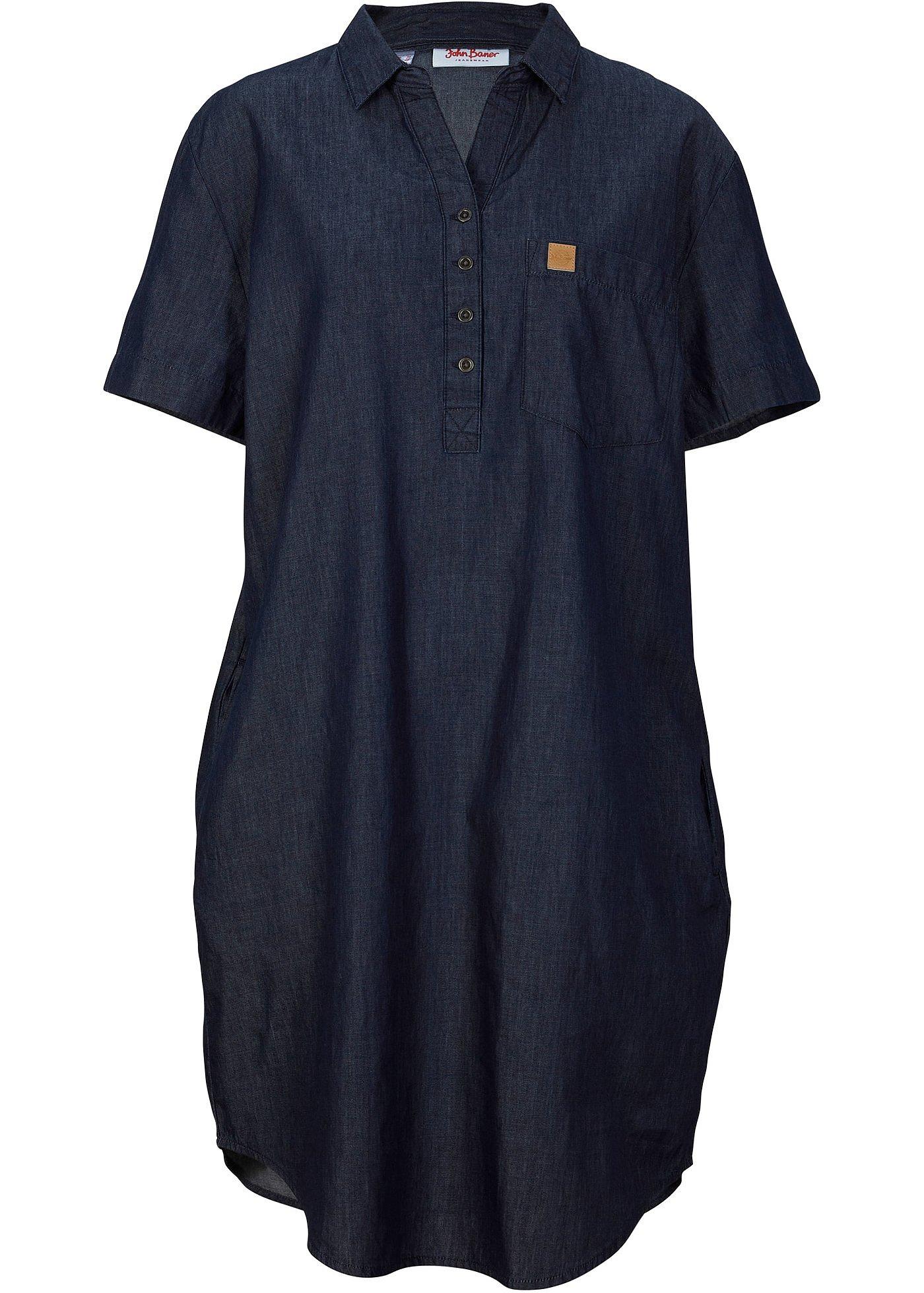 bonprix – Kortärmad jeansklänning