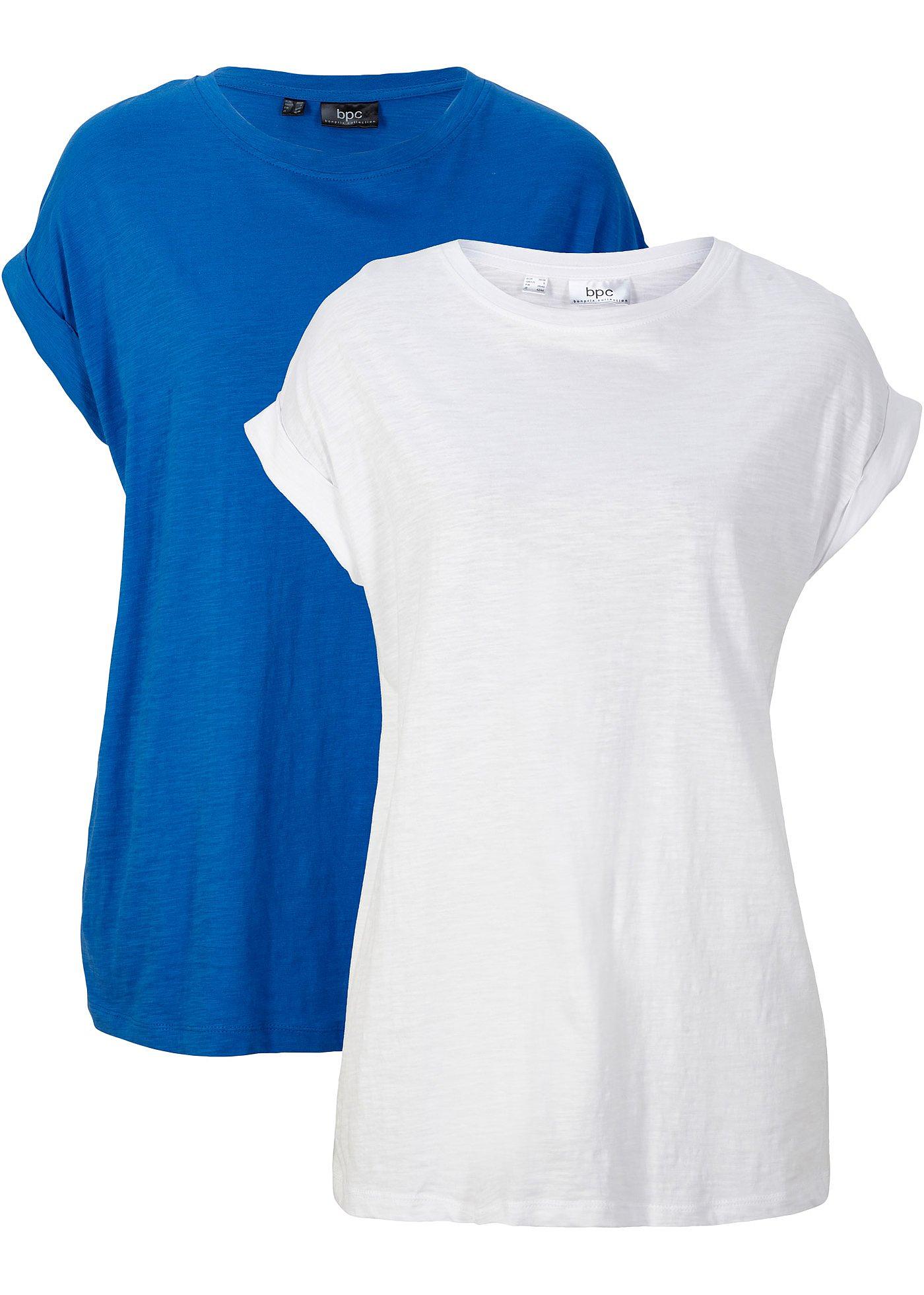 bonprix – Lång topp i ekologisk bomull (2-pack)