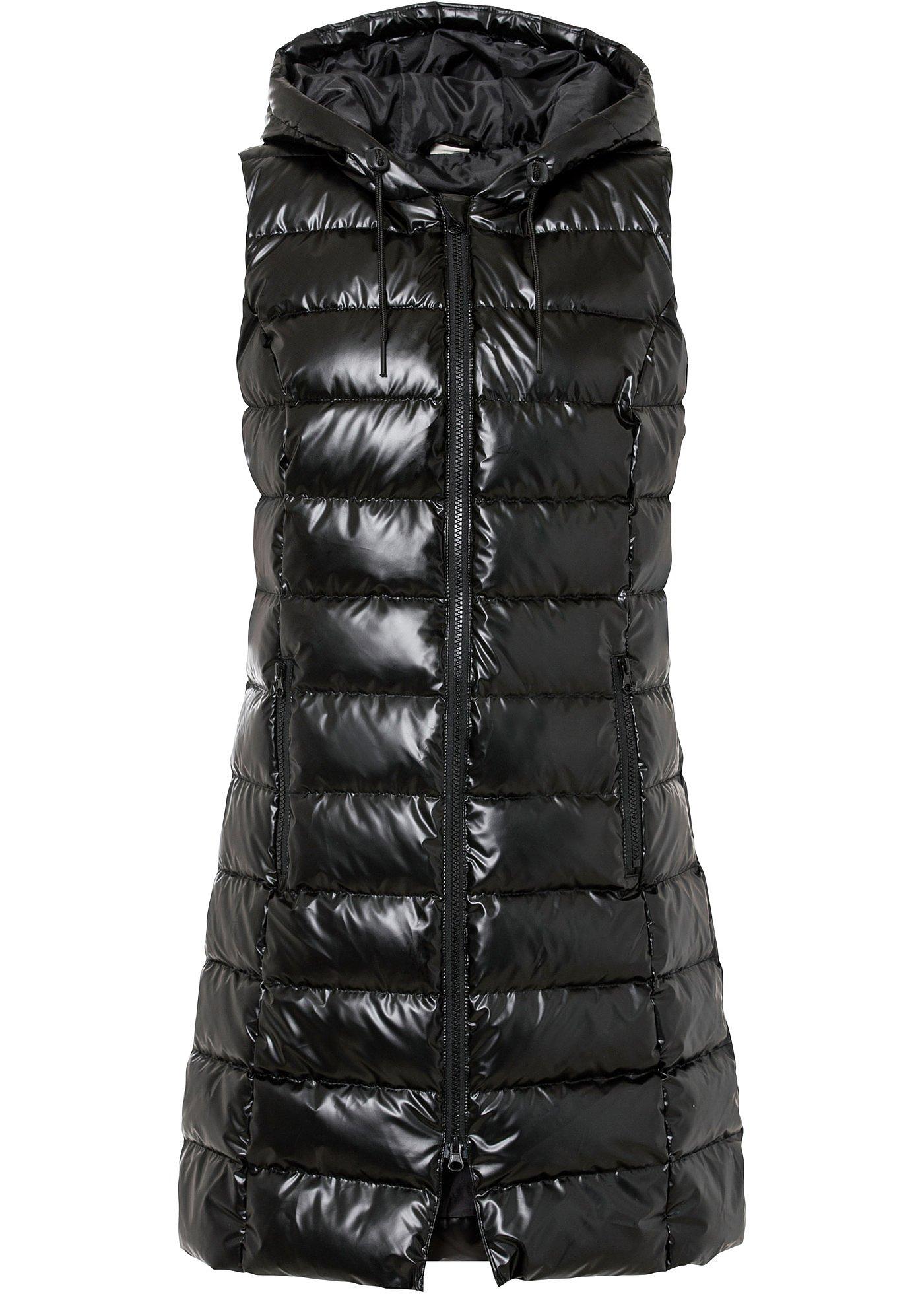 bonprix – Täckväst med glansig look