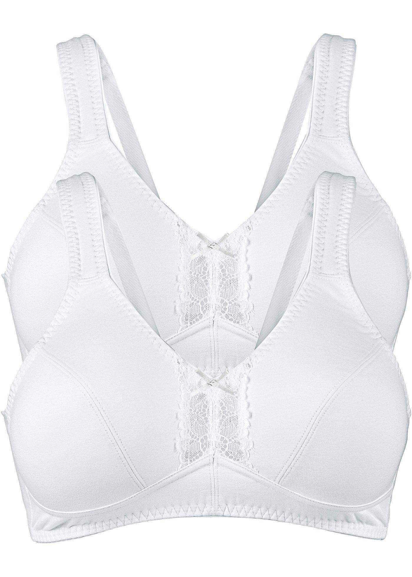 bonprix – BH utan bygel med ekologisk bomull (2-pack)