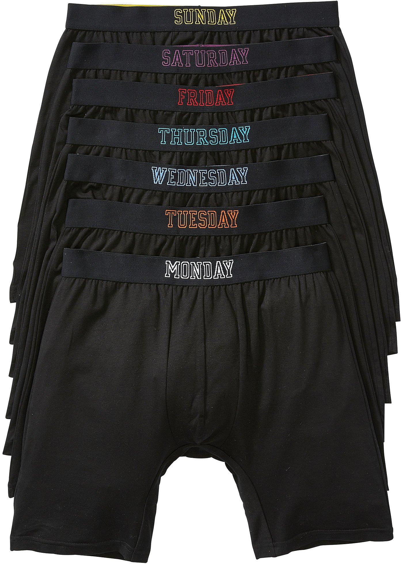 bonprix – Långa boxershorts med bomull (7-pack)
