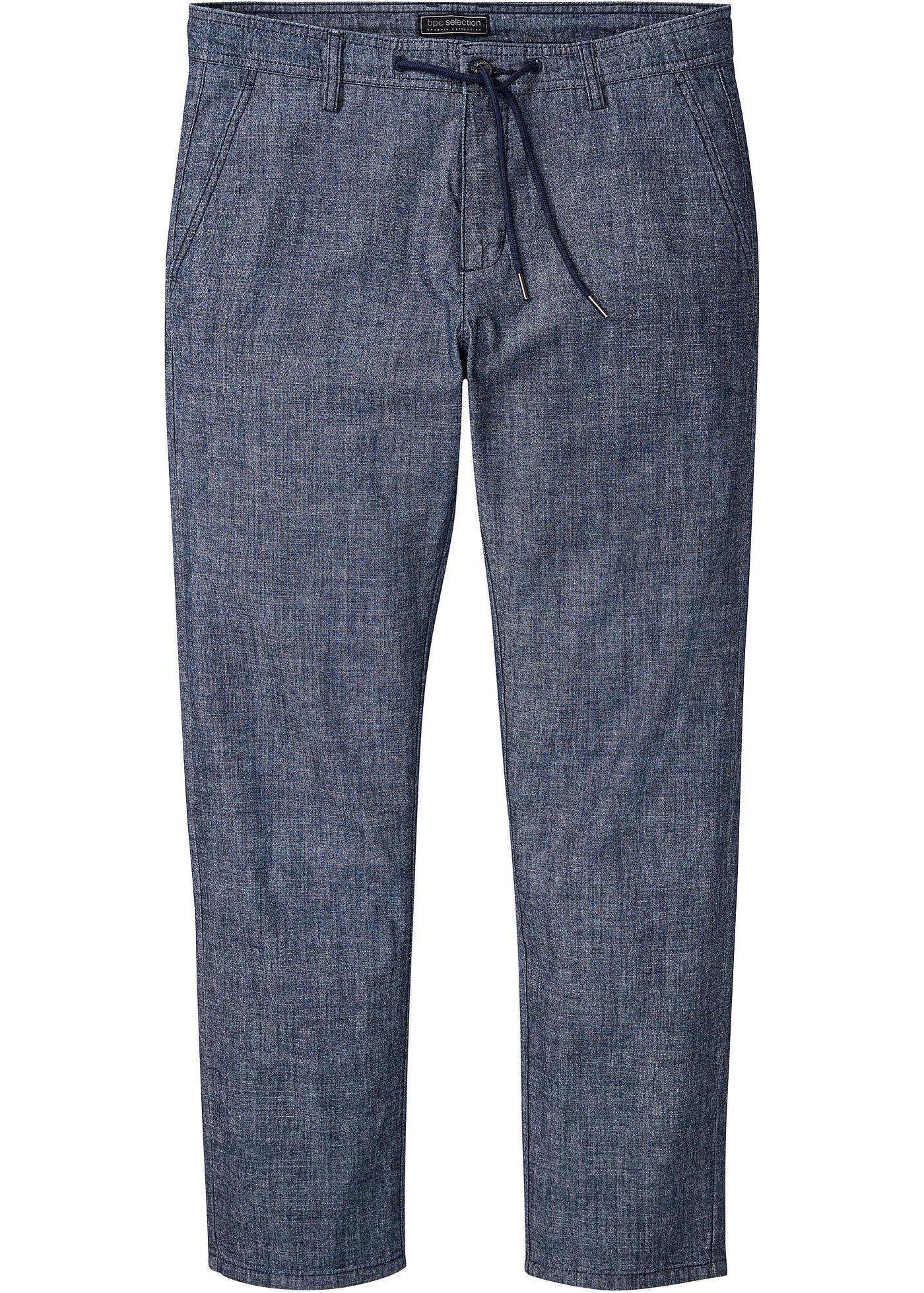 bonprix – Chinos i chambray, normal passform, raka ben