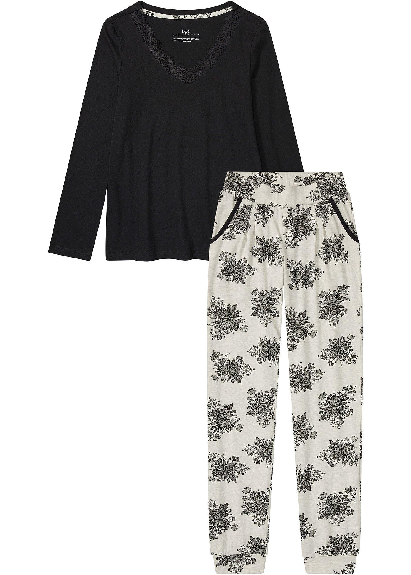 bonprix – Pyjamas med diskret spets