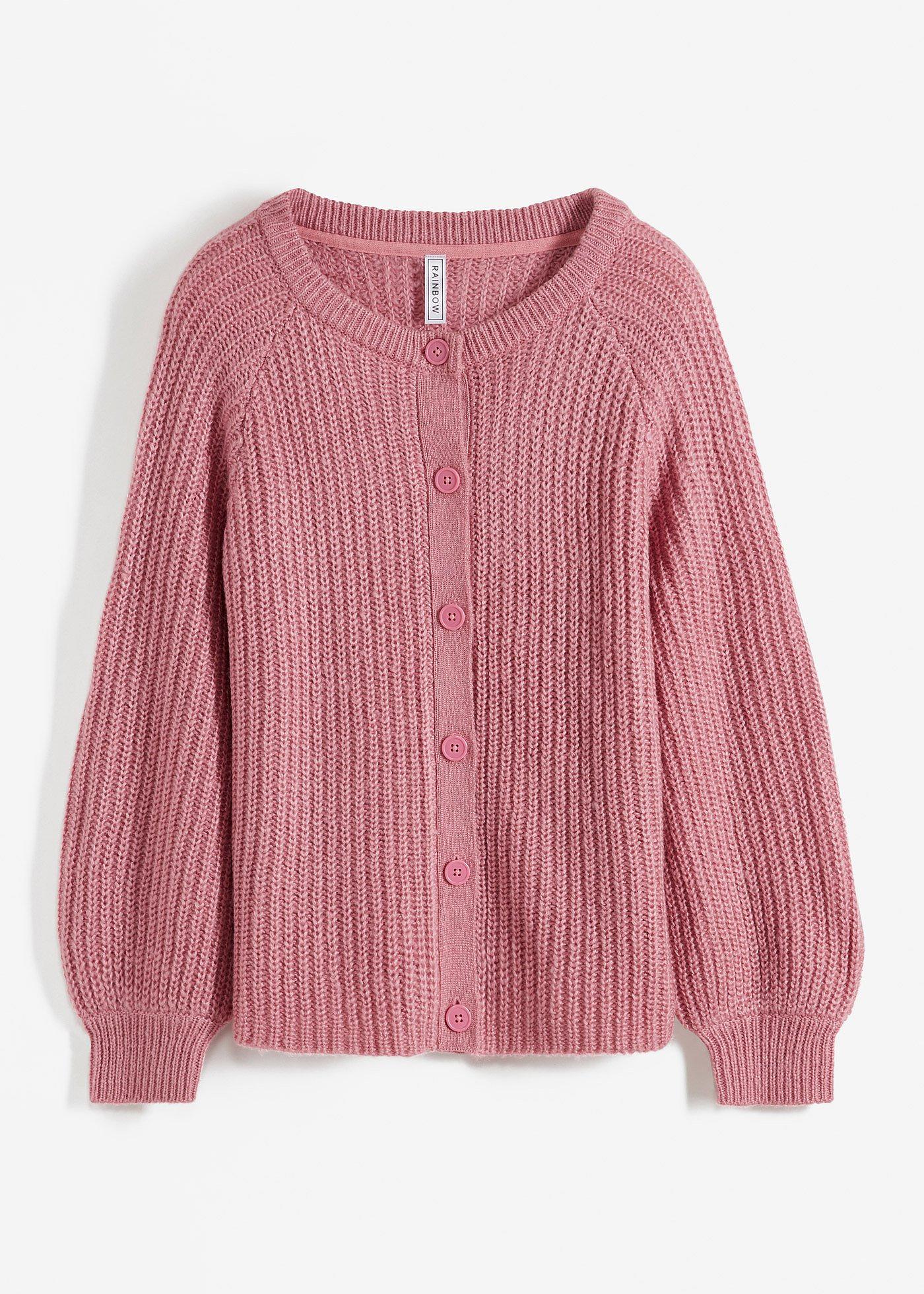 bonprix – Grovstickad cardigan med raglanärmar