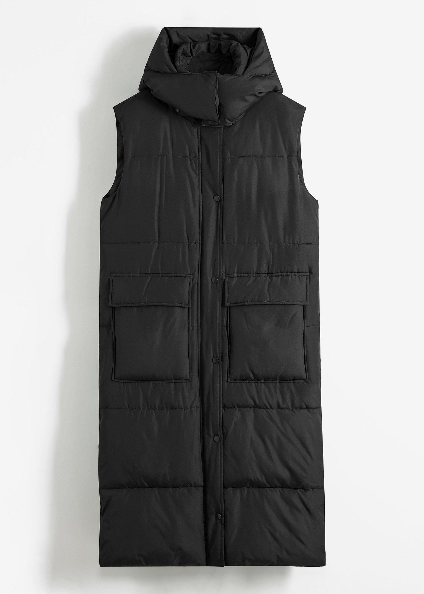bonprix – Vadderad täckväst med avtagbar huva i återvunnen polyester