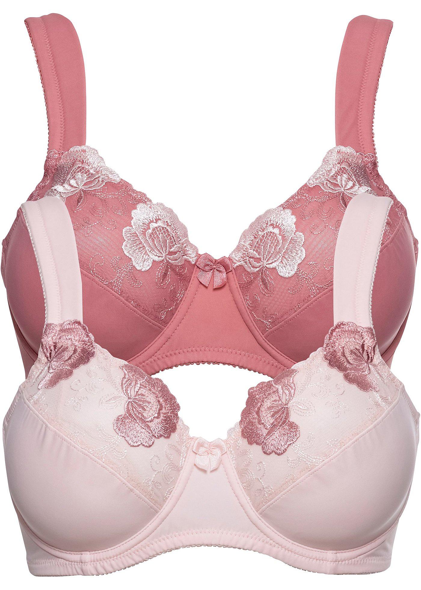 bonprix – Minimizer-BH med vadderade axelband (2-pack)