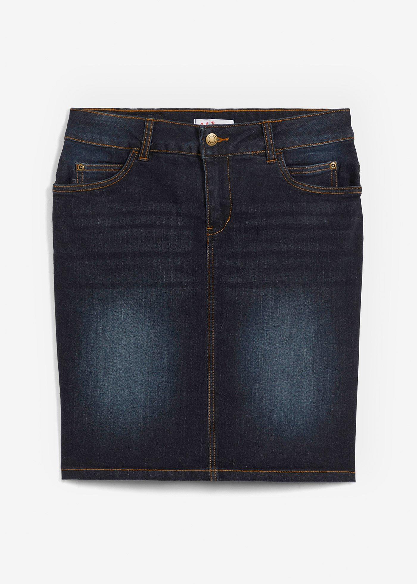 bonprix – Stretchig jeanskjol