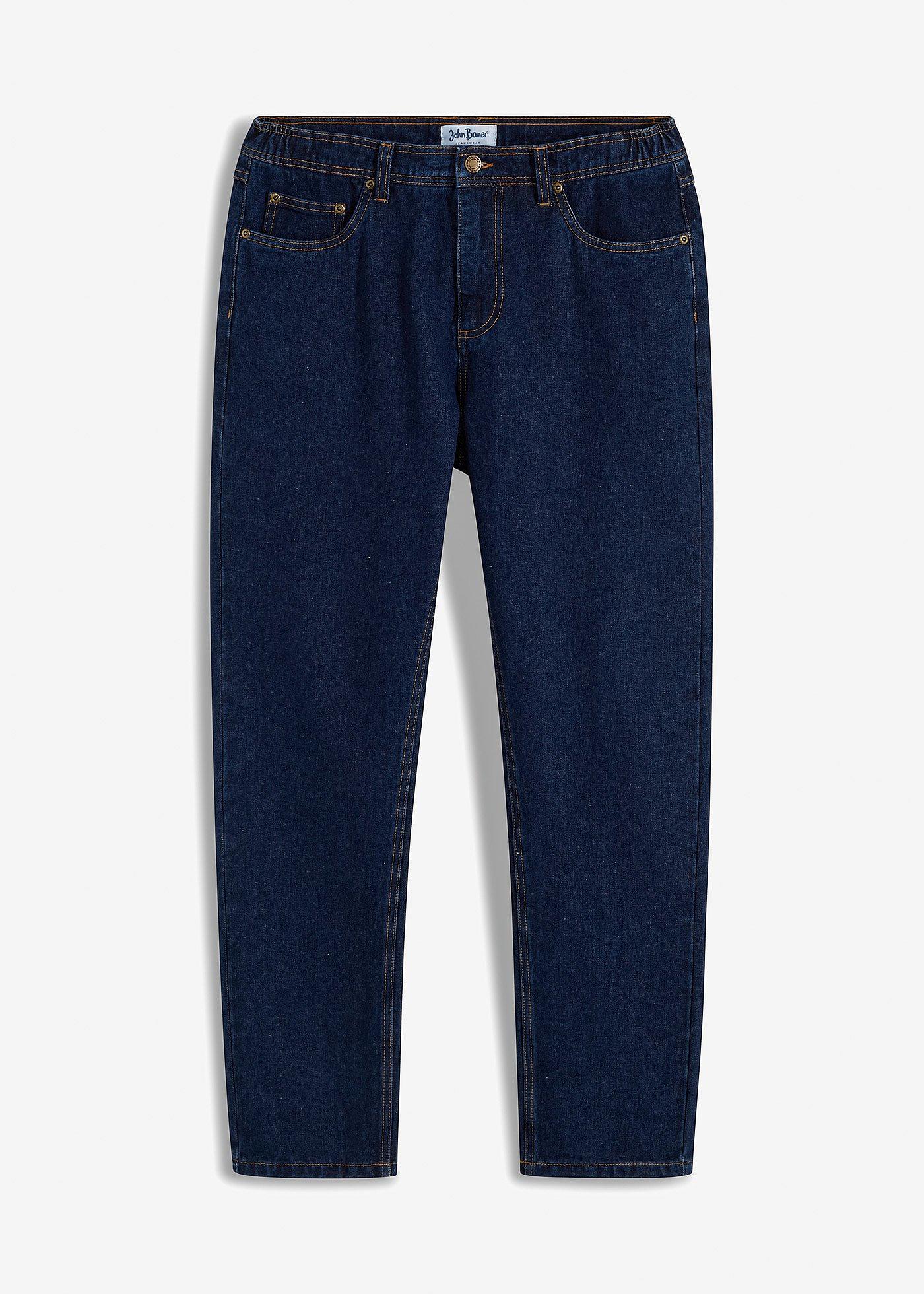 bonprix – Classic Fit Jeans med resår i sidan av midjan, Straight