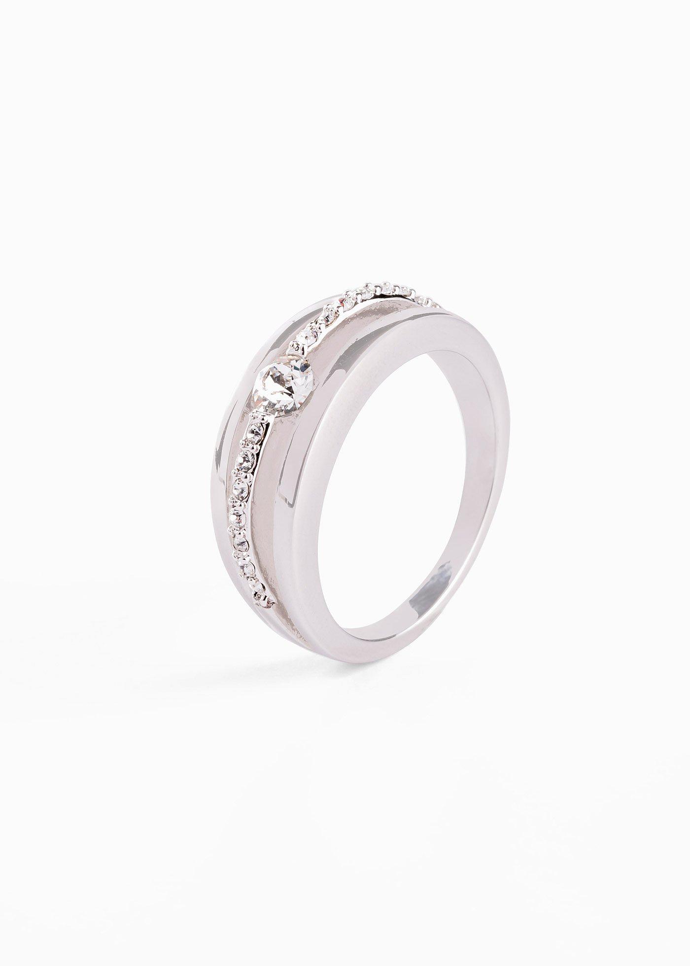 bonprix – Ring med kristallstenar