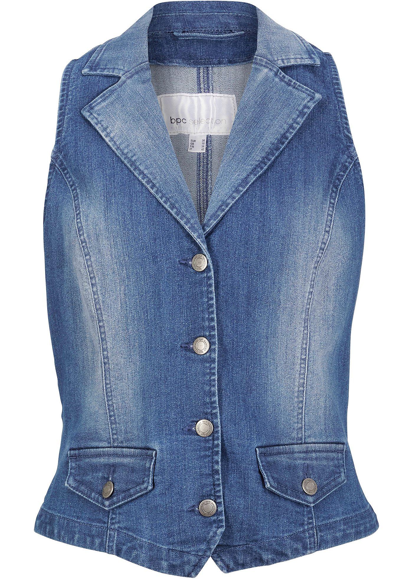 bonprix – Stretchig jeansväst