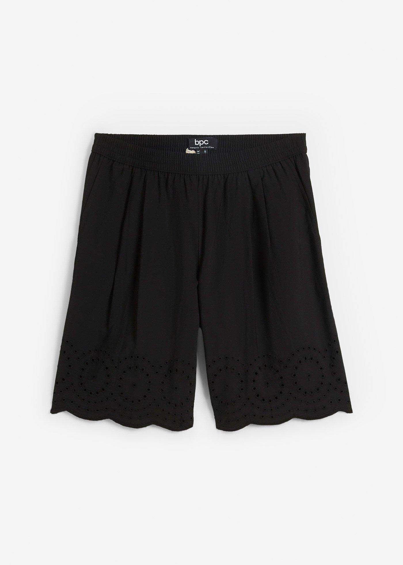 bonprix – Shorts i bomull med resårmidja