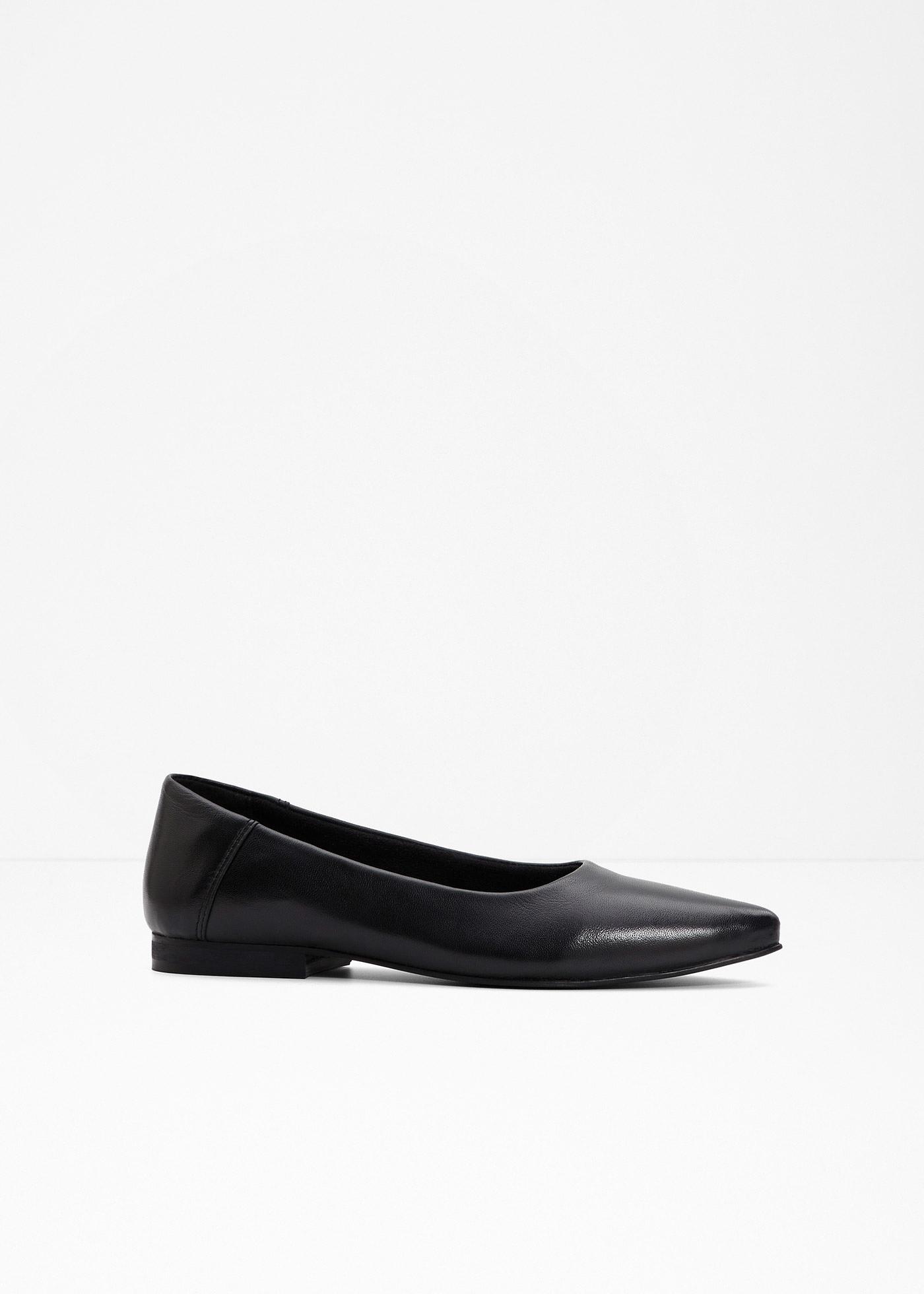 bonprix – Ballerinaskor i skinn