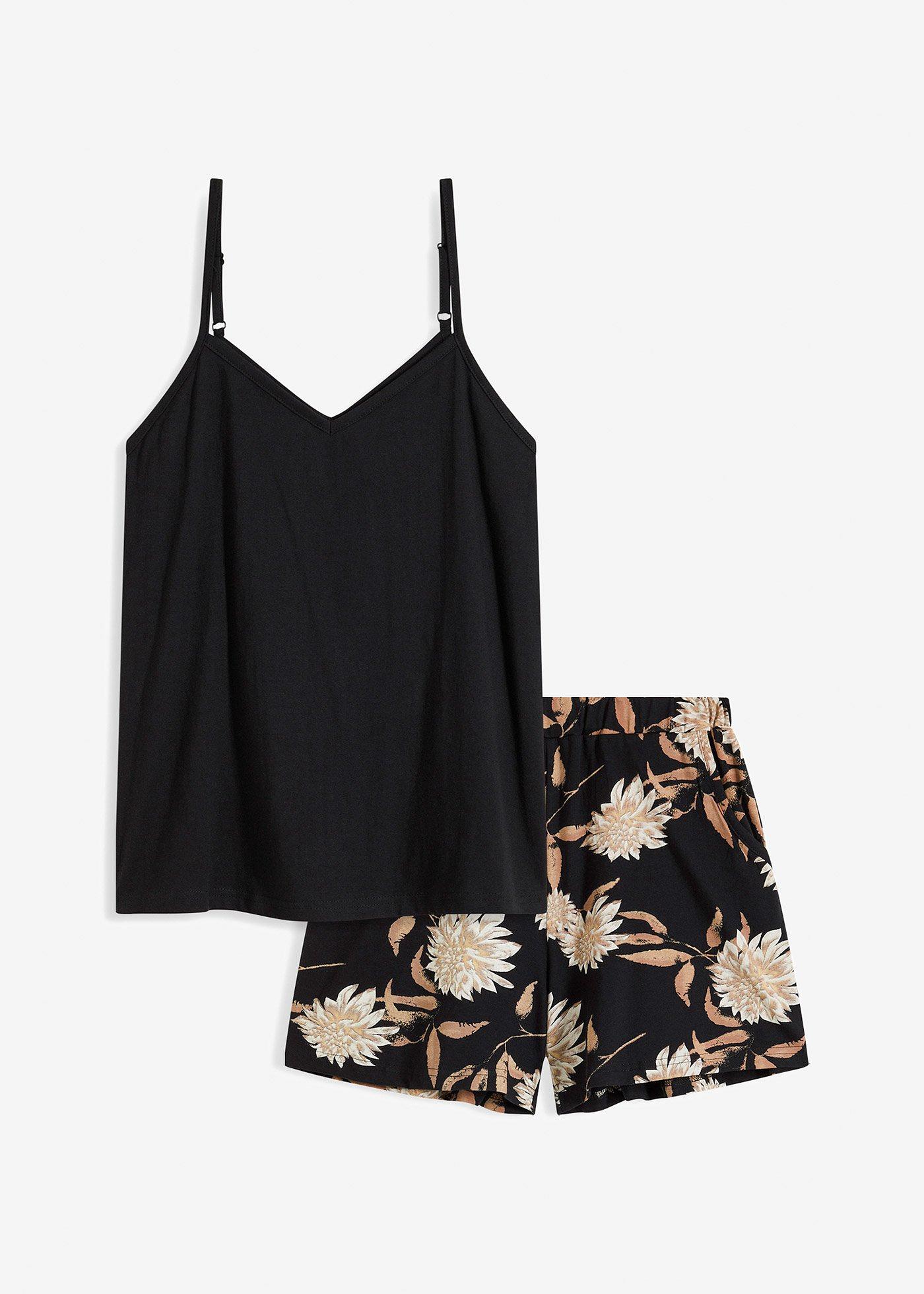 bonprix – Pyjamas med shorts i ren bomull