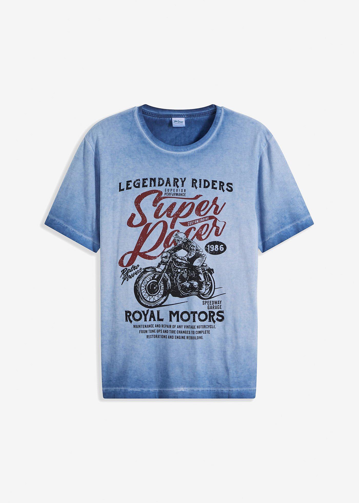 bonprix – T-shirt i ekologisk bomull med tvättade effekter