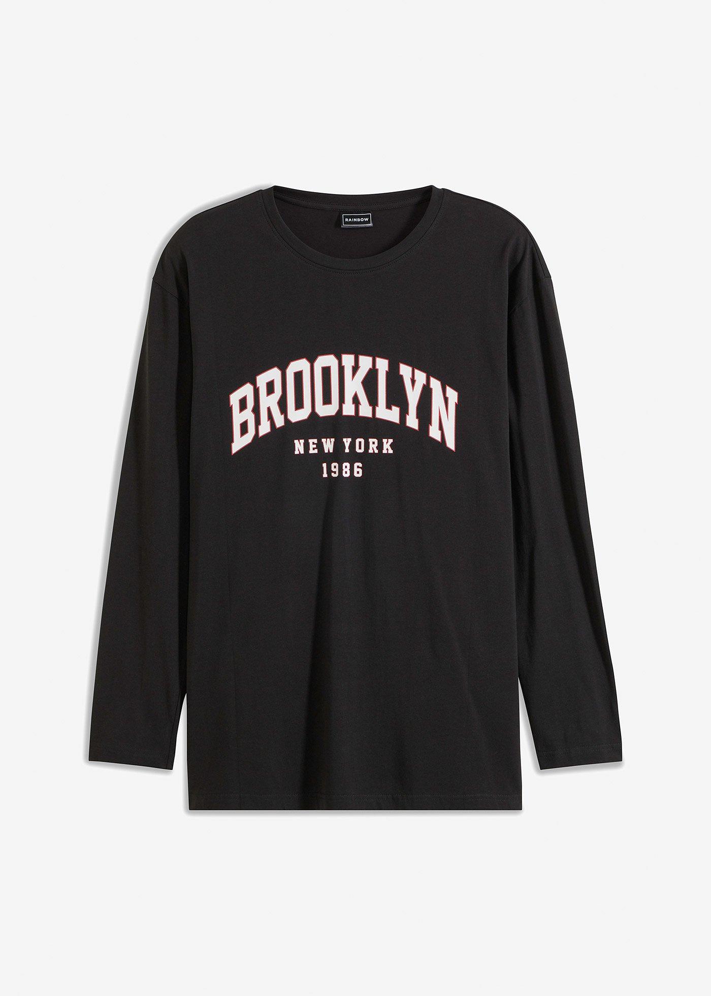 bonprix – Långärmad T-shirt i ekologisk bomull, Loose Fit