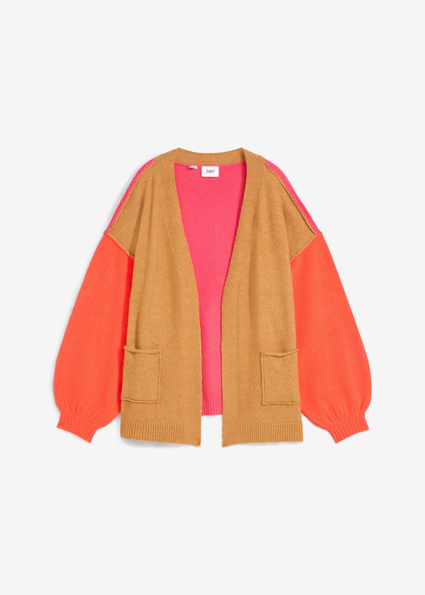 bonprix – Oversizecardigan med colour blocking-look
