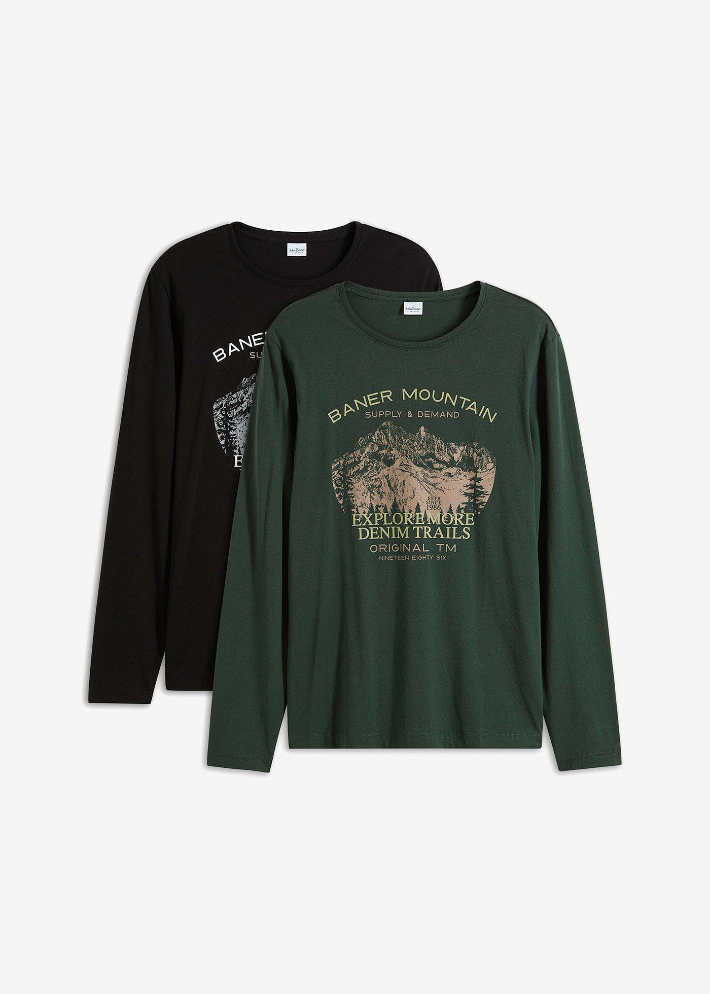 bonprix – Långärmad T-shirt (2-pack)