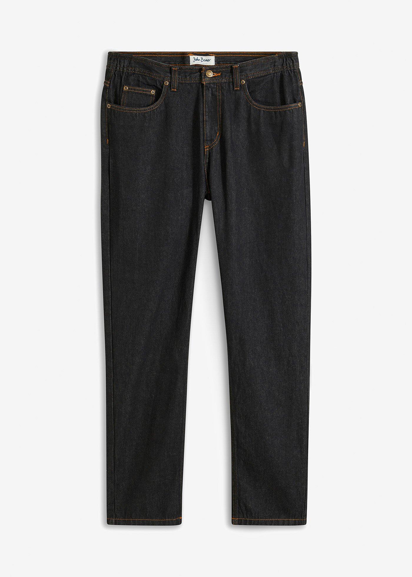 bonprix – Classic Fit Jeans med resår i sidan av midjan, Straight