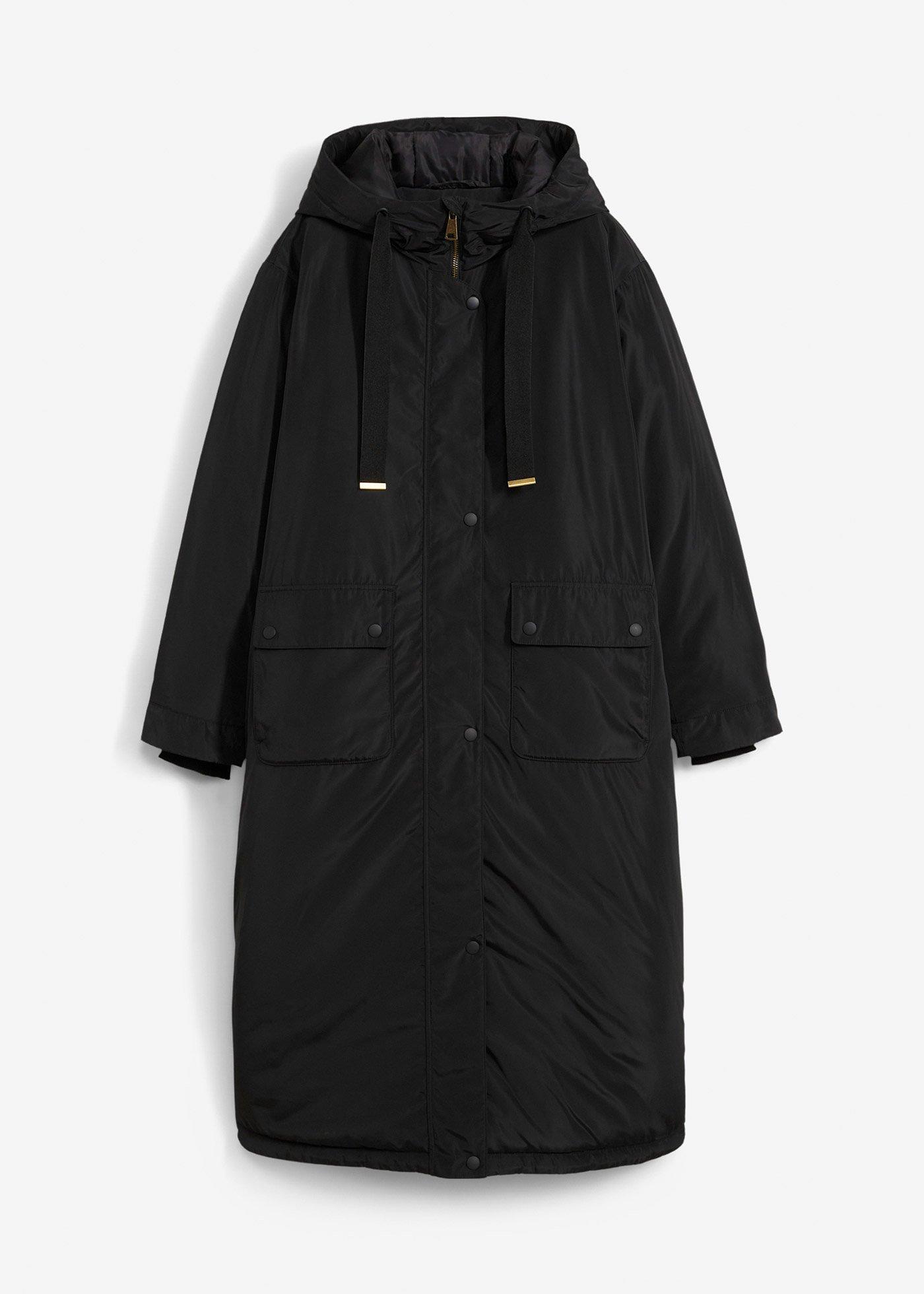 bonprix – Vid parkas i A-linjeform och med dragsko