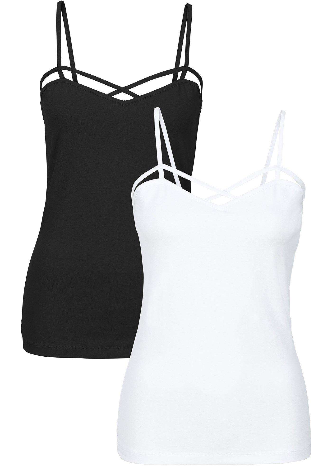 bonprix – Linne av bomullsmix (2-pack)