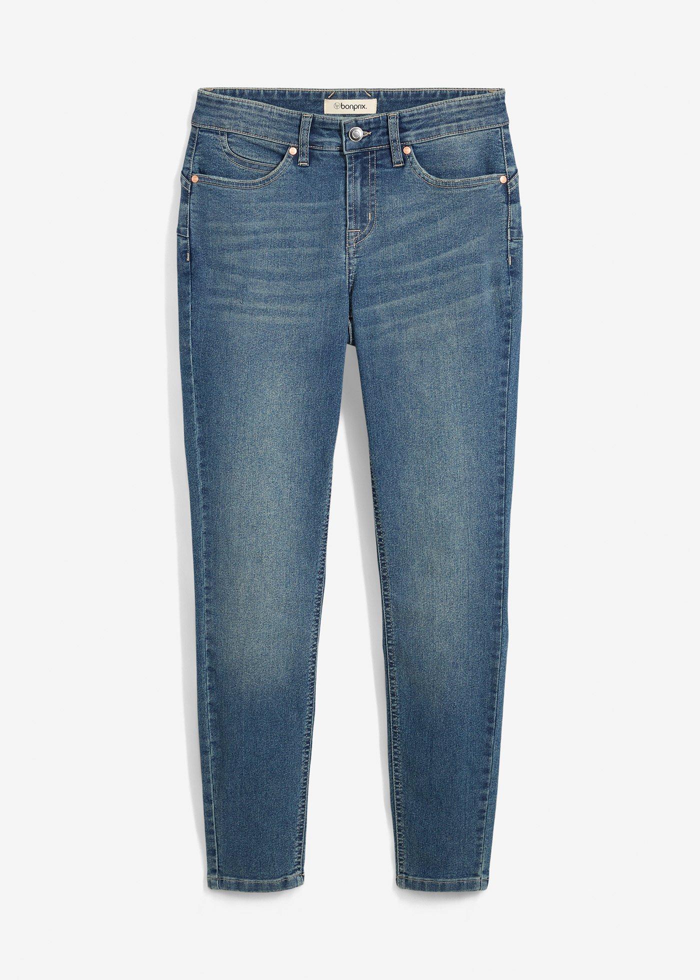 bonprix – Skinny jeans med medelhög midja och stretch
