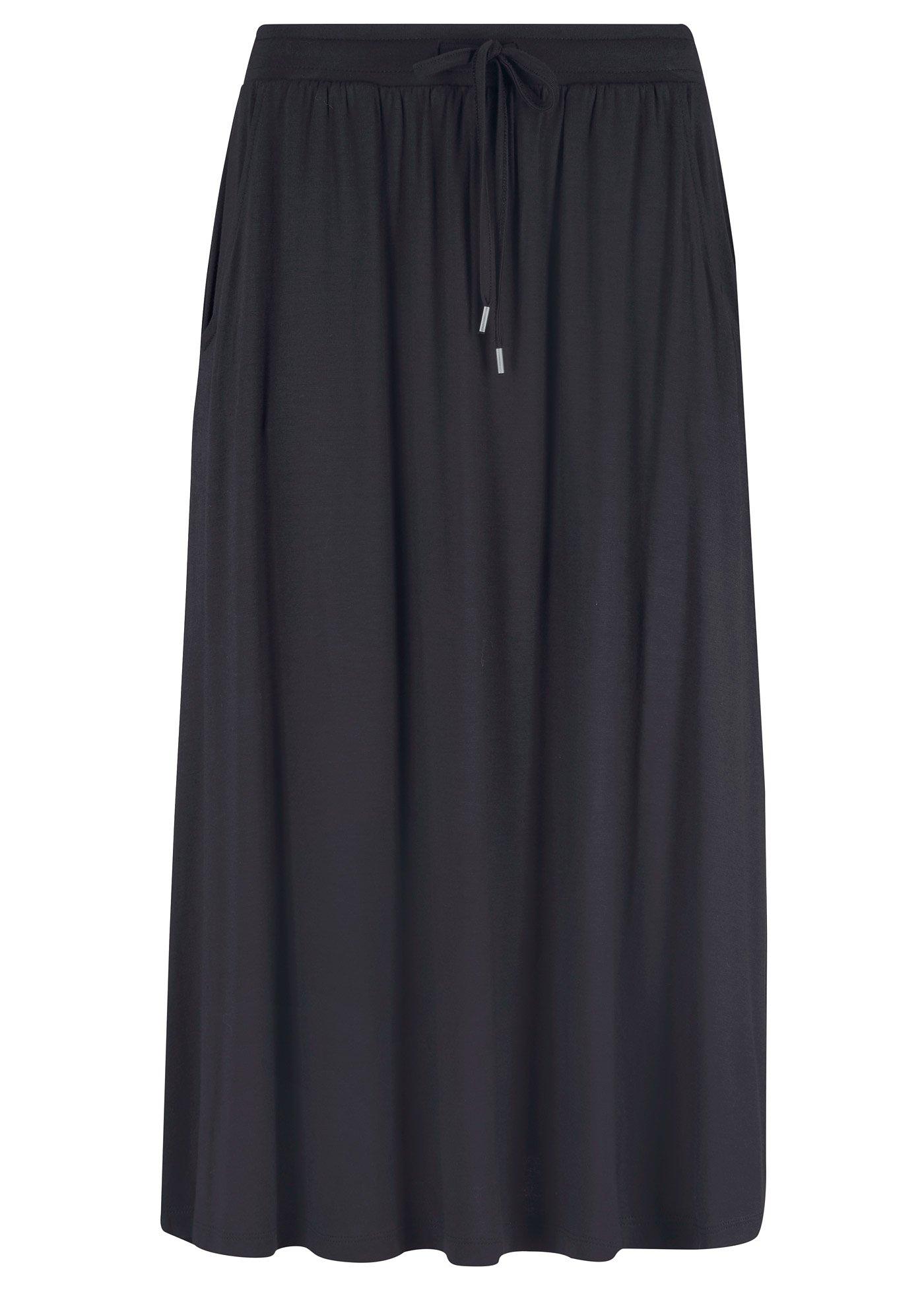 bonprix – Jerseykjol av bomullsmix