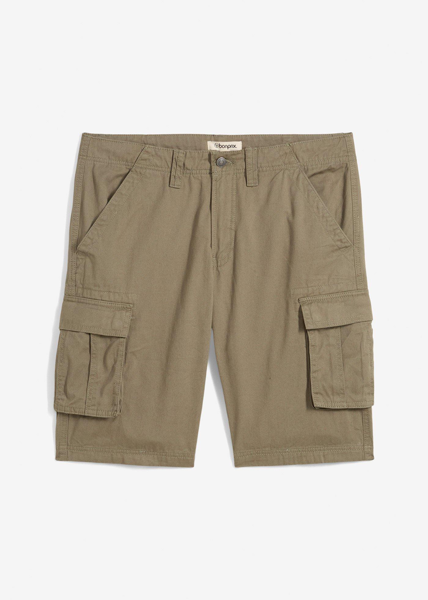 bonprix – Cargoshorts i bomull, avslappnad passform
