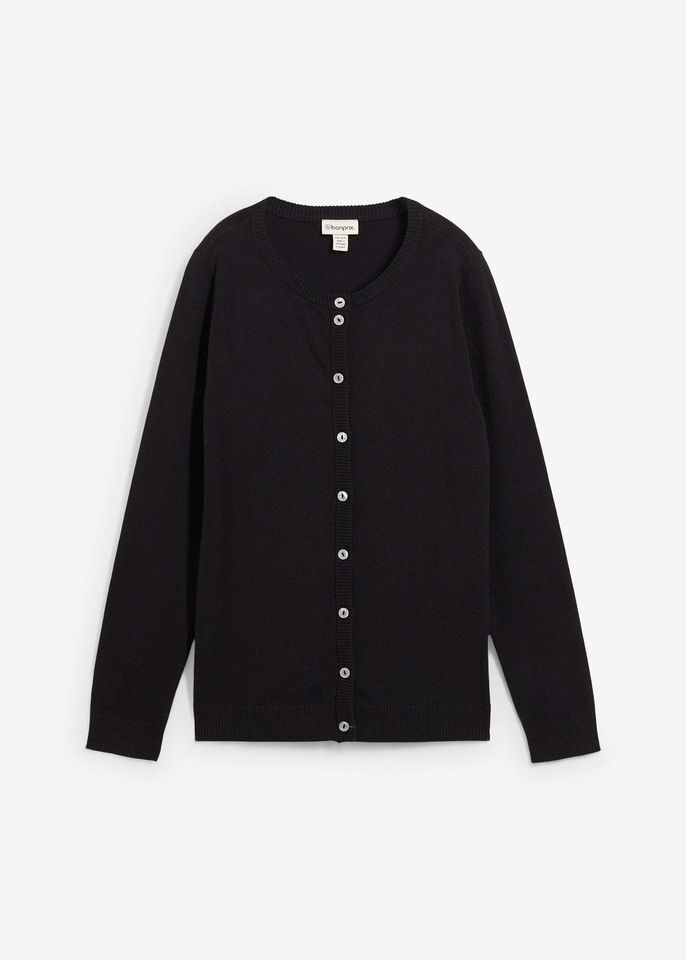 bonprix – Cardigan med rund halsringning