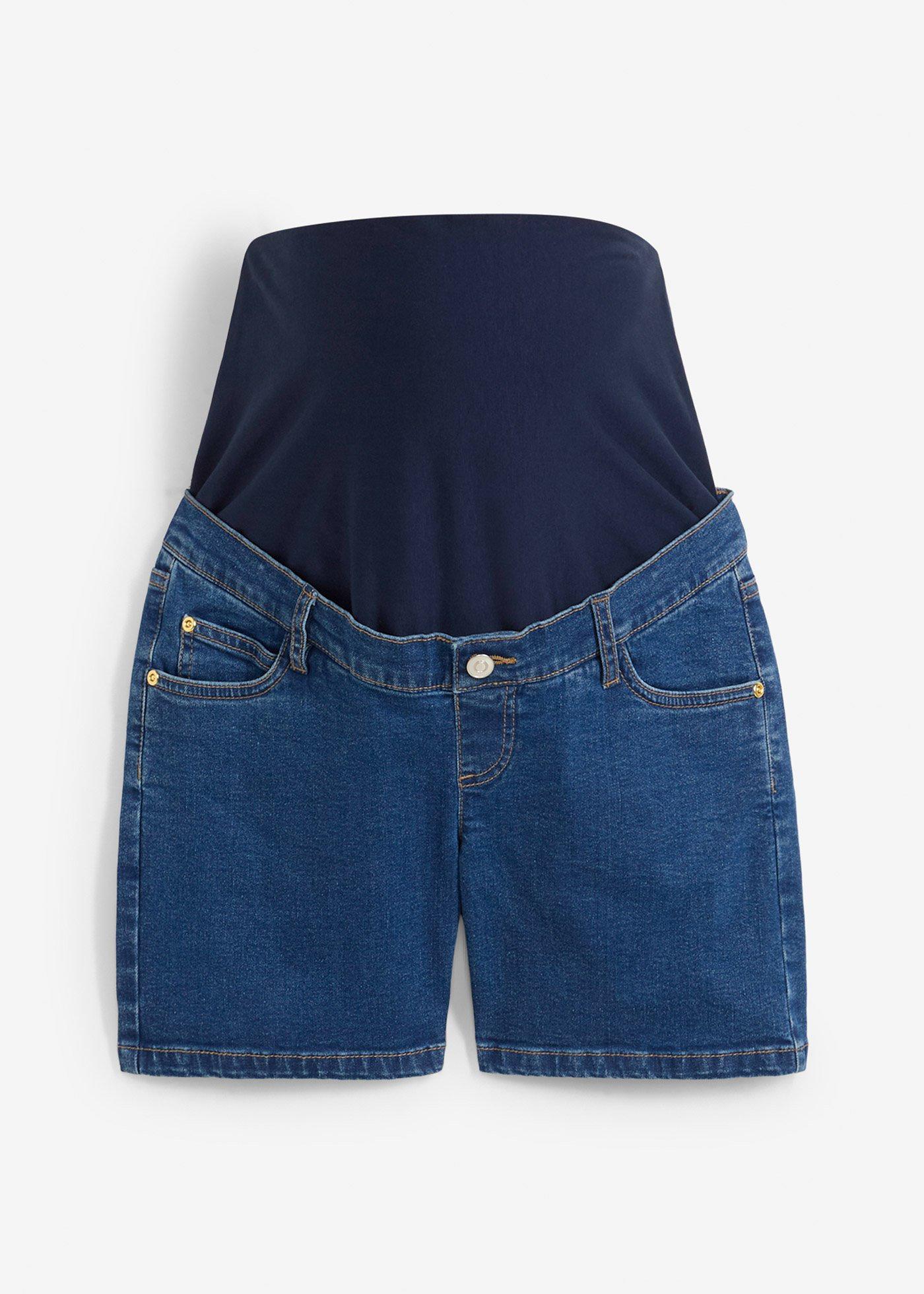bonprix Mammashorts av stretchig bomullsdenim