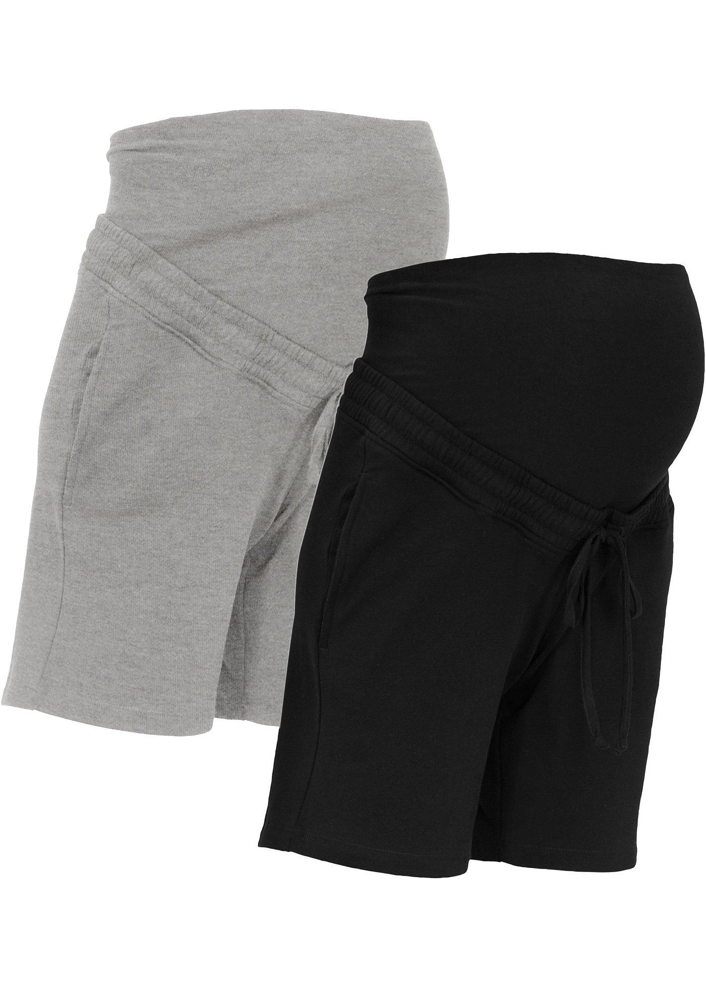 bonprix Mammashorts i mjuk trikå (2-pack)