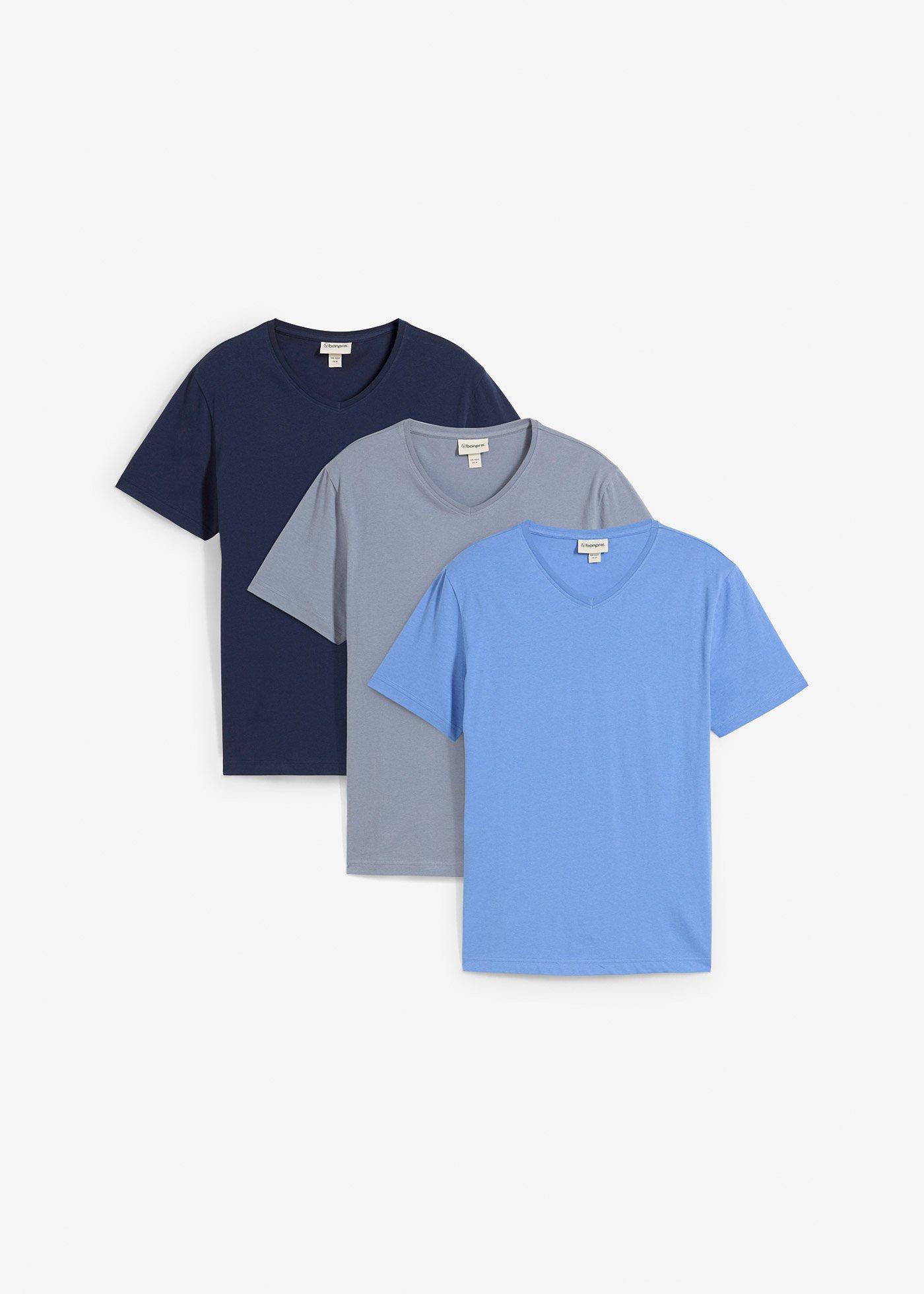 bonprix – V-ringad T-shirt (3-pack)