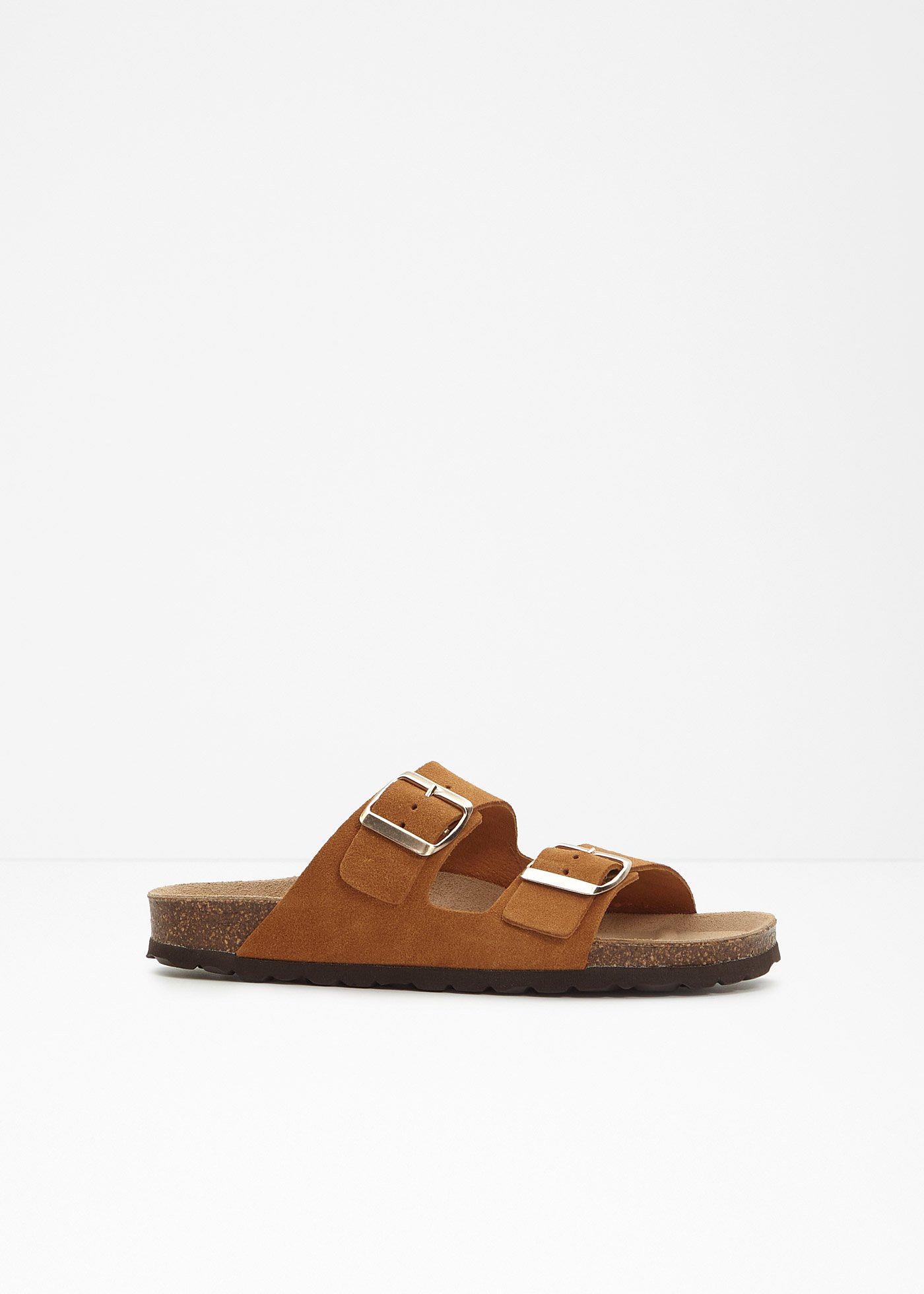 bonprix – Toffla av mockaskinn