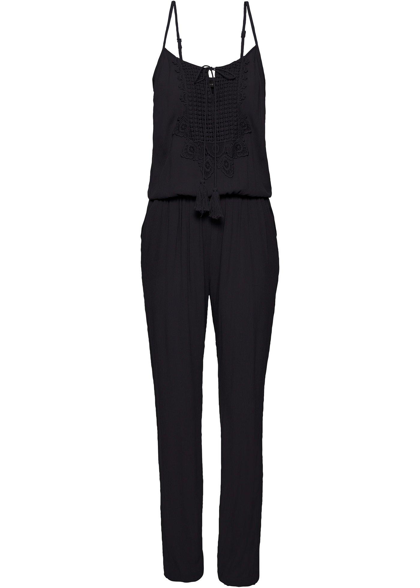 bonprix – Jumpsuit i viskosmaterial med struktur