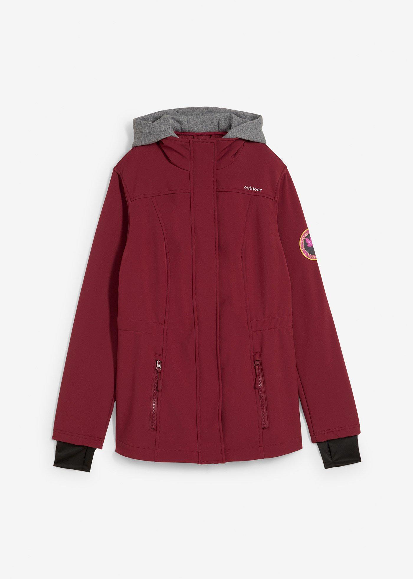 bonprix – Lång vattenavvisande softshelljacka med 2-i-1-look
