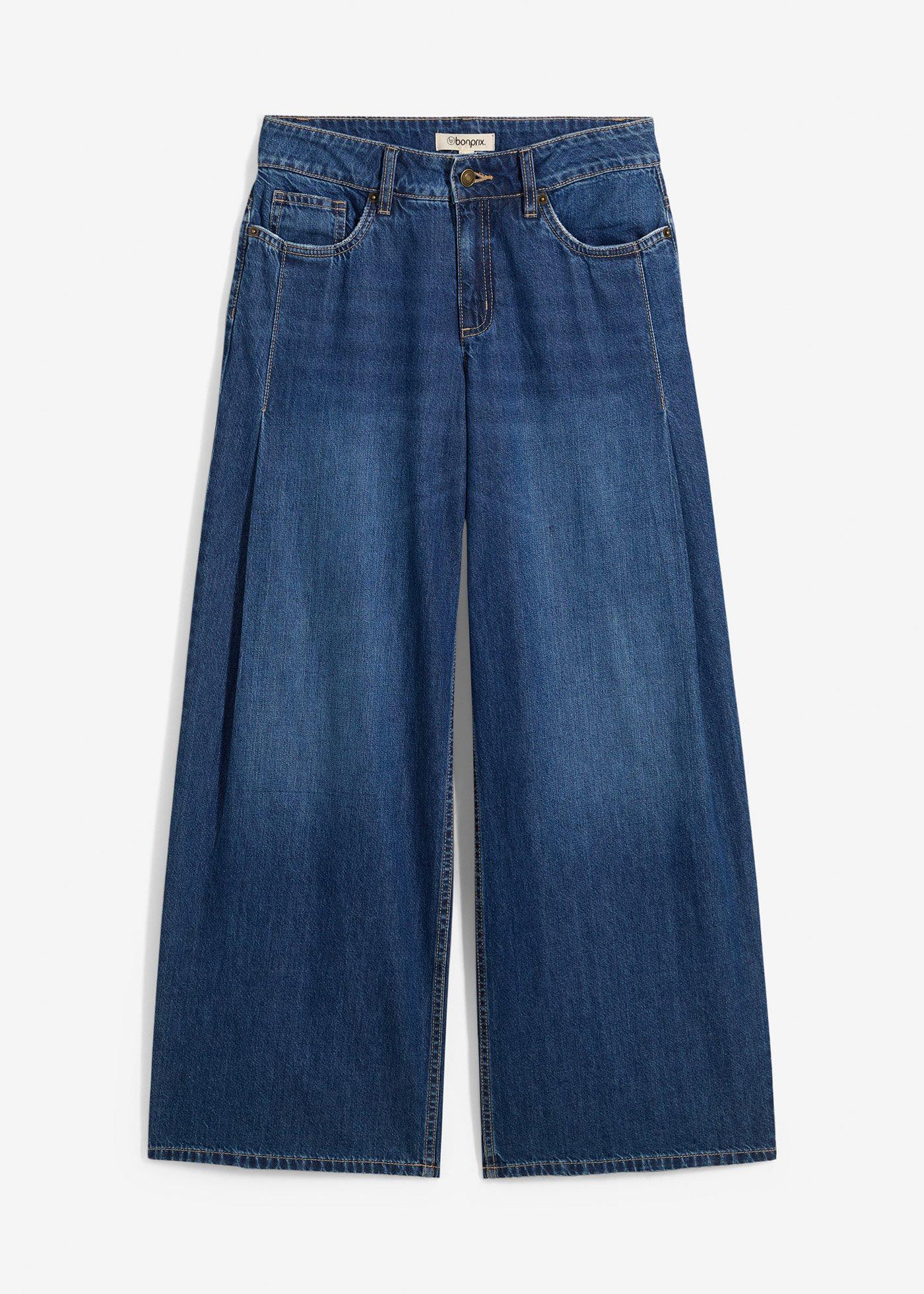 bonprix – Wide Leg Jeans Mid Waist