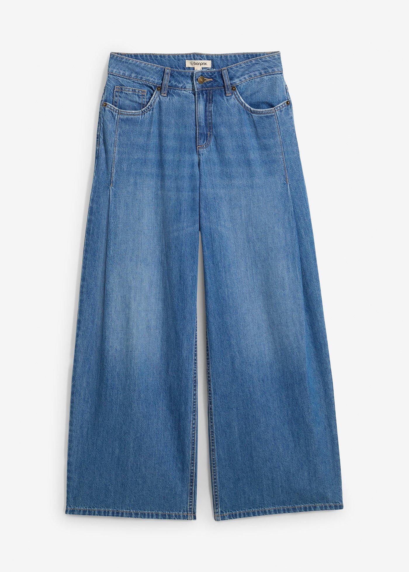 bonprix – Wide Leg Jeans Mid Waist