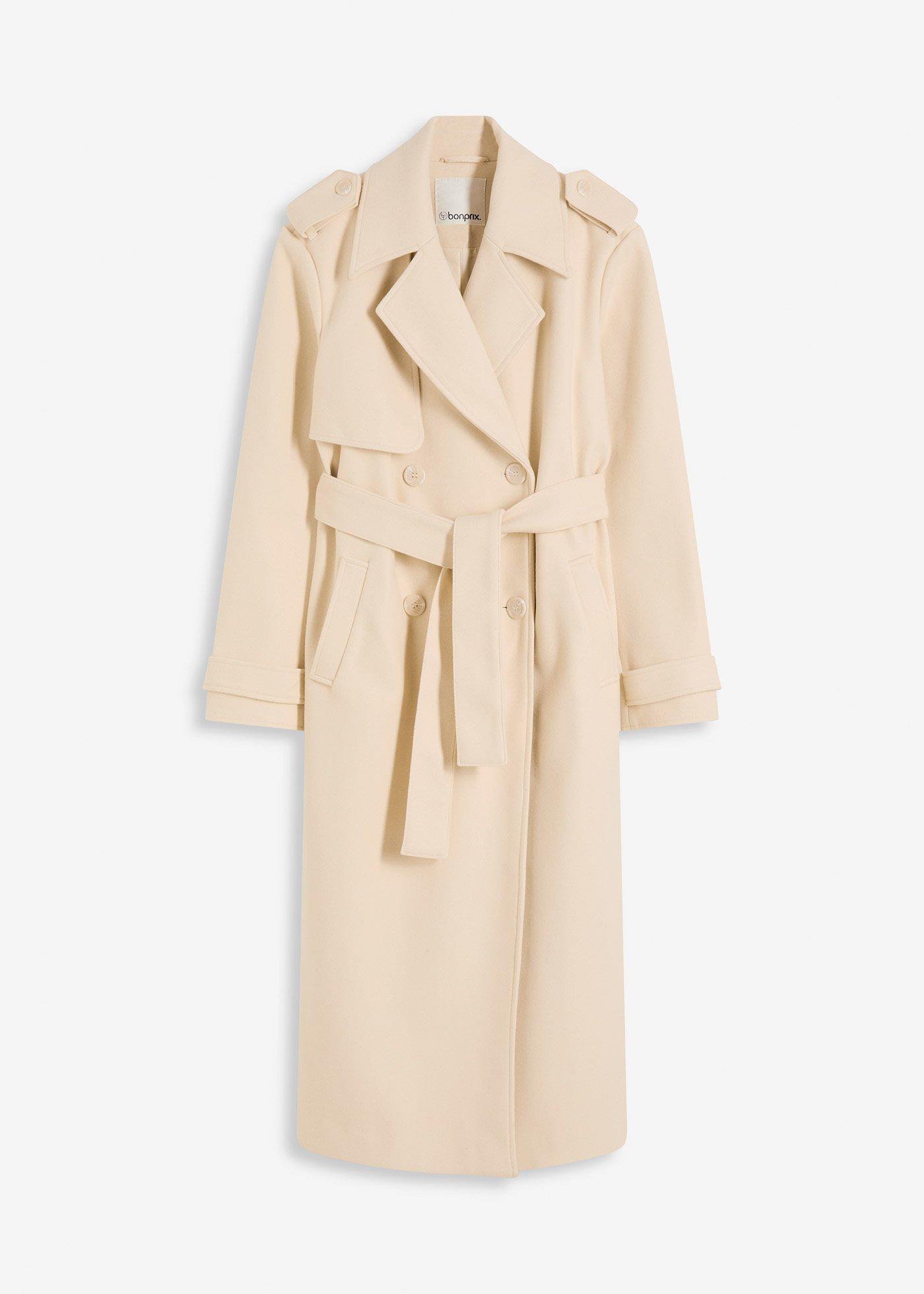 bonprix – Trenchcoat med yllelook