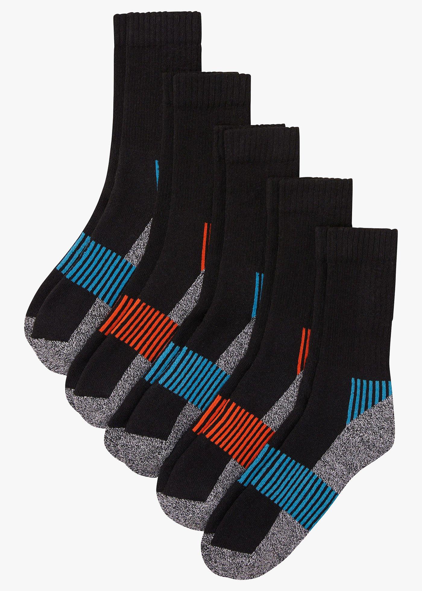 bonprix – Fodrade strumpor med frotté på insidan (5-pack)