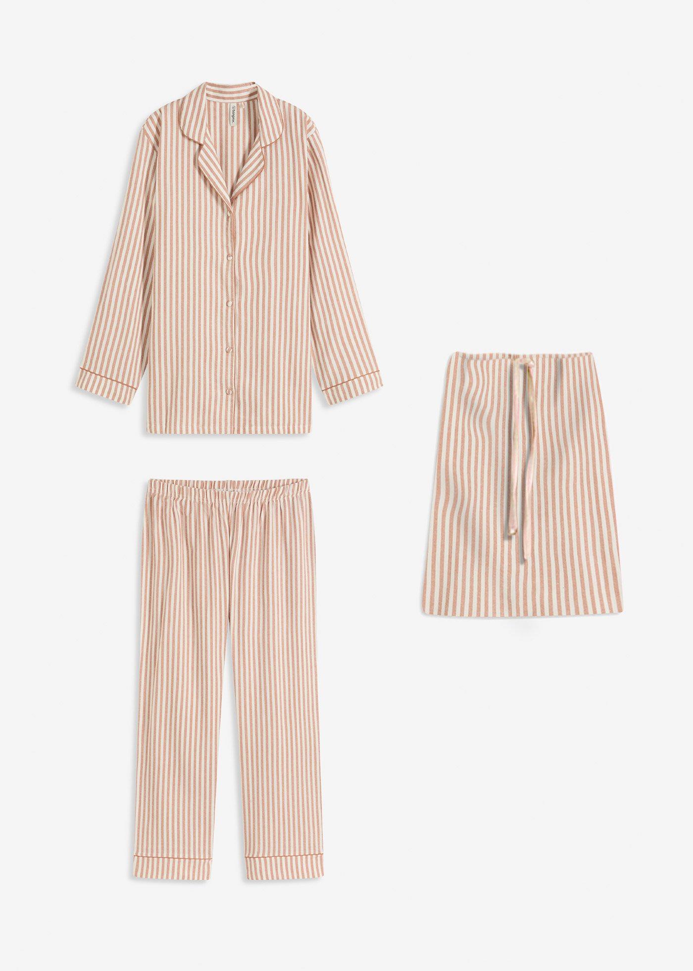 bonprix – Vävd flanellpyjamas med gåvopåse