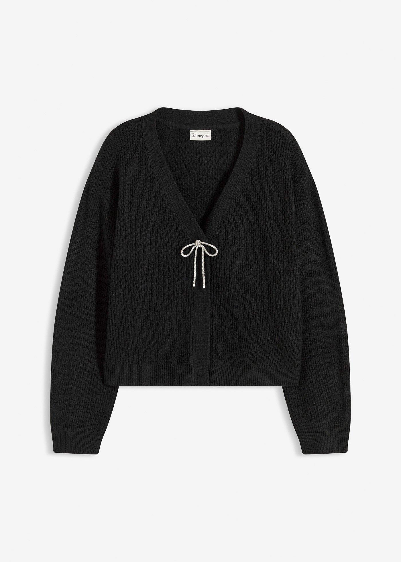 bonprix – Stickad kofta i kort modell