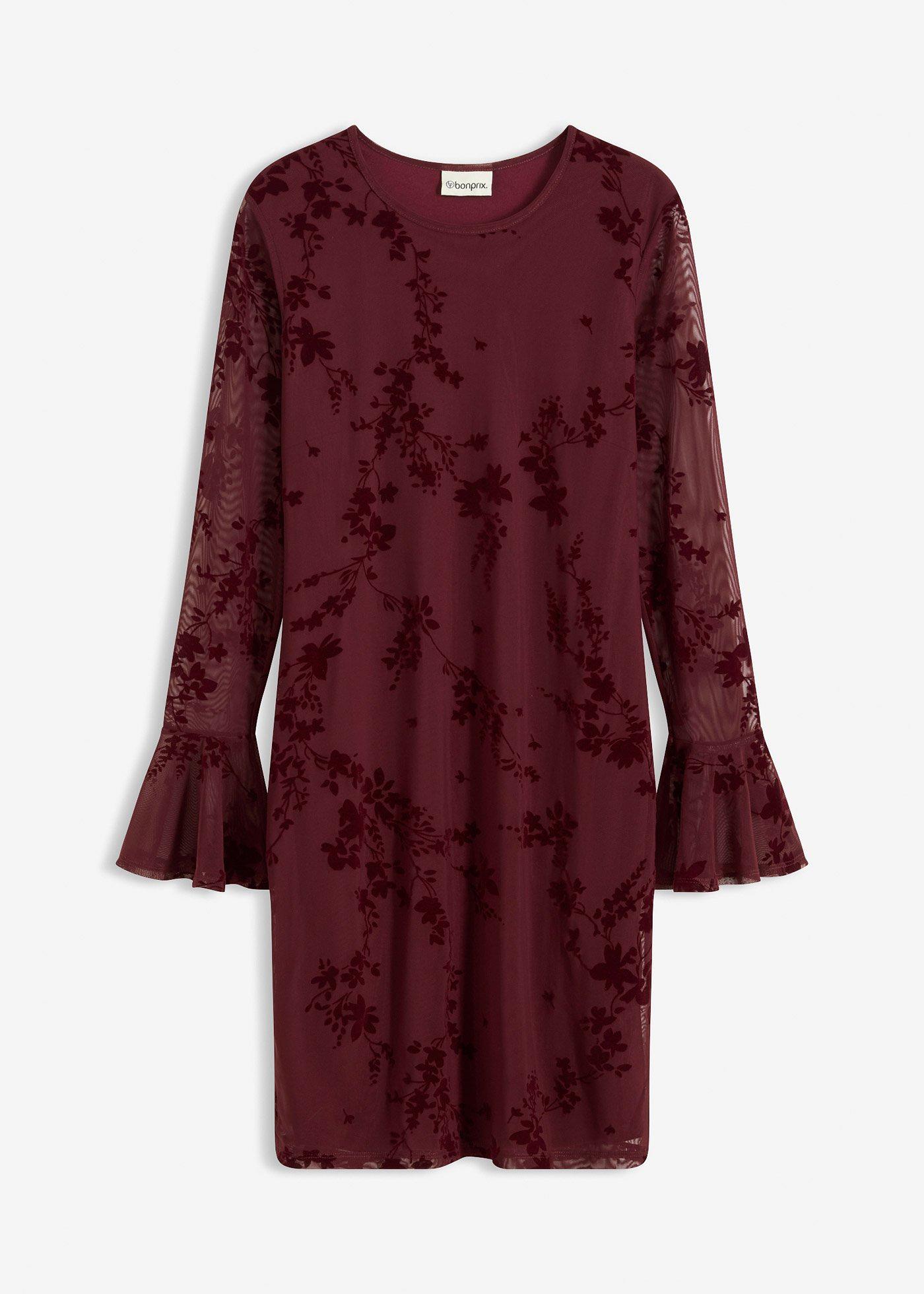 bonprix – Miniklänning med mesh