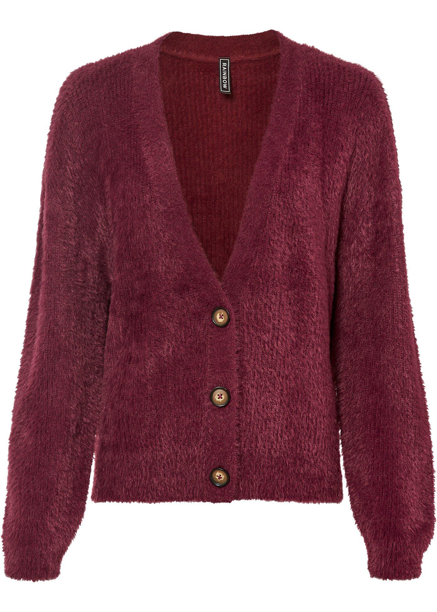 bonprix – Cardigan i materialmix