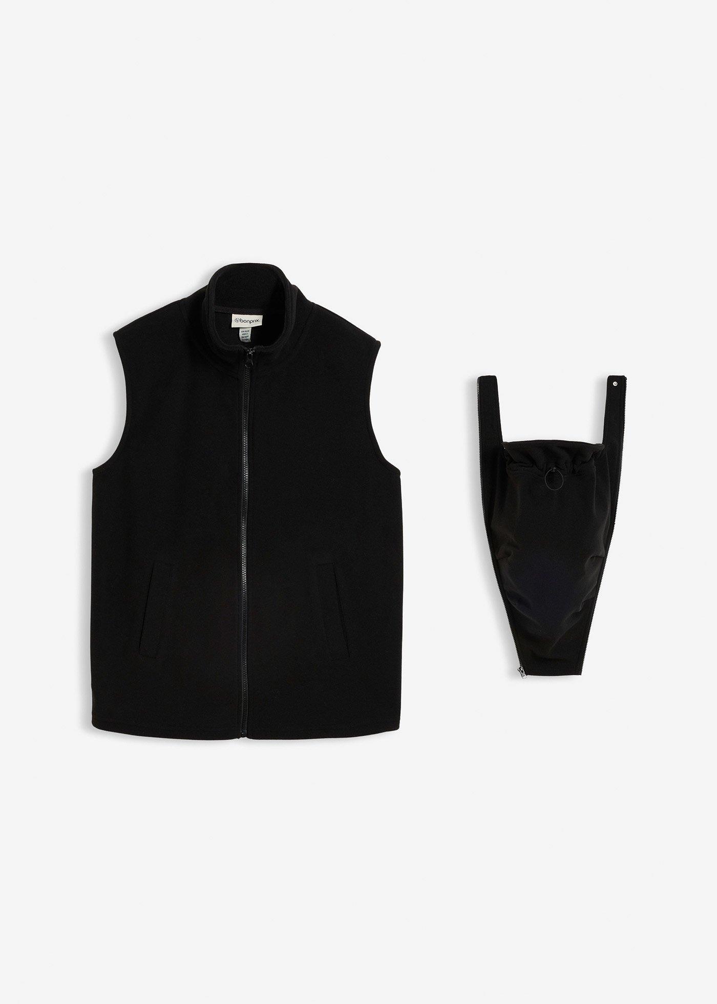 bonprix Mammaväst med babyficka av fleece