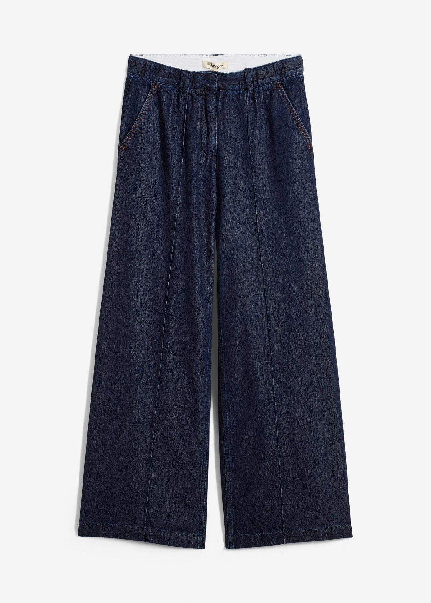 bonprix – Wide Leg Jeans High Waist, Super Soft